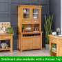 Cheshire Oak Medium Sideboard with Wine Rack 