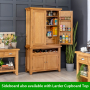 Cheshire Oak Medium Sideboard with Wine Rack 