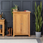 Cheshire Oak Large Shoe Cupboard