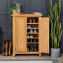 Cheshire Oak Large Shoe Cupboard