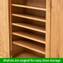 Cheshire Oak Large Shoe Cupboard