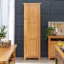 Cheshire Oak Single Shaker Kitchen Pantry Storage Cupboard