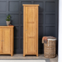 Cheshire Oak Single Shaker Linen Storage Cupboard