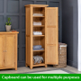 Cheshire Oak Single Shaker Kitchen Pantry Storage Cupboard