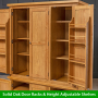 Cheshire Oak Large Triple Kitchen Larder Pantry Cupboard