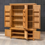 Cheshire Oak Large Triple Kitchen Larder Pantry Cupboard