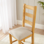 Cheshire Oak Ladder Dining Chair with Natural Fabric Seat