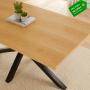 Modern Industrial Oak 1.6m Dining Table – 6 Seater – FACTORY SECOND