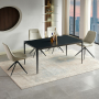 Modern 180cm Black Sintered Stone Ceramic Dining Table – 6 to 8 Seater