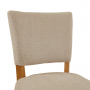 Manor Oak Natural Oatmeal Fabric Counter Bar Stool