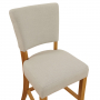 Manor Oak Natural Linen Counter Bar Stool