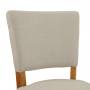 Manor Oak Natural Linen Counter Bar Stool