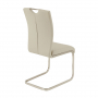 Barca Dining Chair – Light Grey Faux Leather