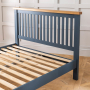 Westbury Blue Painted 5ft King Size Bed with Low Foot Board