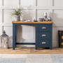 Westbury Blue Painted Pedestal Dressing Table Set with Stool