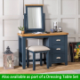 Westbury Blue Painted 3 Drawer Pedestal Dressing Table