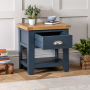 Westbury Blue Painted 1 Drawer Lamp Side Table