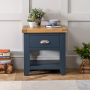 Westbury Blue Painted 1 Drawer Lamp Side Table