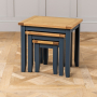 Westbury Blue Painted Nest of 3 Tables