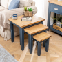 Westbury Blue Painted Nest of 3 Tables