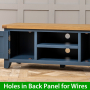 Westbury Blue Painted Widescreen TV Unit - Up to 60" TV Size