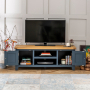 Westbury Blue Painted Widescreen TV Unit - Up to 60" TV Size