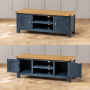 Westbury Blue Painted Widescreen TV Unit - Up to 60" TV Size