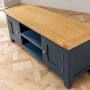 Westbury Blue Painted Widescreen TV Unit - Up to 60" TV Size