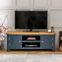 Westbury Blue Painted Widescreen TV Unit - Up to 60" TV Size