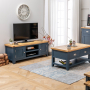 Westbury Blue Painted Widescreen TV Unit - Up to 60" TV Size