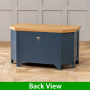 Westbury Blue Painted Corner TV Unit - Up to 50" TV Size