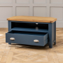 Westbury Blue Painted Corner TV Unit - Up to 50" TV Size