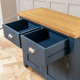 Westbury Blue Painted Medium 2 Drawer 2 Door Sideboard