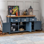 Westbury Blue Painted Large 3 Drawer 3 Door Sideboard