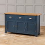 Westbury Blue Painted Large 3 Drawer 3 Door Sideboard