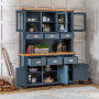 Westbury Blue Painted Large Glazed Dresser