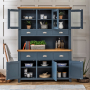 Westbury Blue Painted Large Glazed Dresser