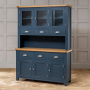 Westbury Blue Painted Large Glazed Dresser