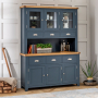 Westbury Blue Painted Large Glazed Dresser