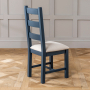 Westbury Blue Painted Extending Dining Table - 4 Dining Chairs Set