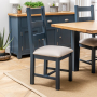 Westbury Blue Painted Extending Dining Table - 4 Dining Chairs Set