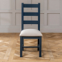 Westbury Blue Painted Ladder Back Dining Chair