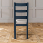 Westbury Blue Painted Ladder Back Dining Chair