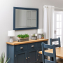 Westbury Blue Painted Large Wall Mirror – 108cm x 78cm