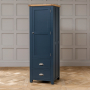 Westbury Blue Painted Single Kitchen Larder Pantry Cupboard