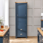 Westbury Blue Painted Single Kitchen Larder Pantry Cupboard