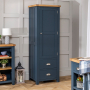 Westbury Blue Painted Single Kitchen Larder Pantry Cupboard