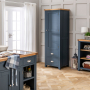 Westbury Blue Painted Single Kitchen Larder Pantry Cupboard