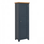 Westbury Blue Painted Single Shaker Linen Storage Cupboard