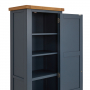 Westbury Blue Painted Single Shaker Linen Storage Cupboard